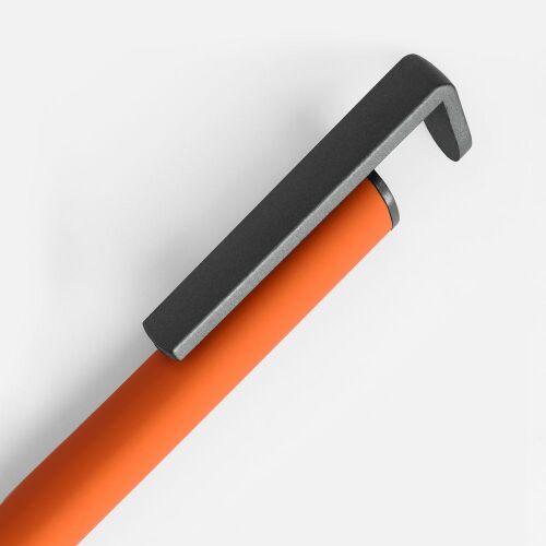 Ручка шариковая Standic с подставкой для телефона, оранжевая 3