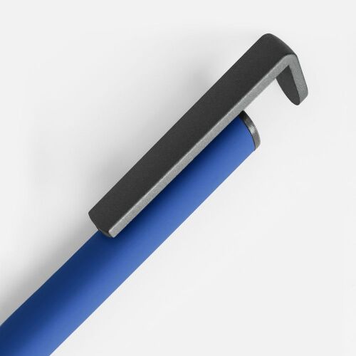 Ручка шариковая Standic с подставкой для телефона, синяя 3