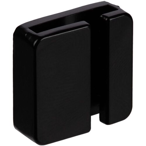 Квадратный шильдик на резинку Epoxi, черный 5