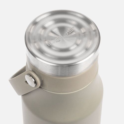 Термобутылка Tateyama, серо-бежевая 4
