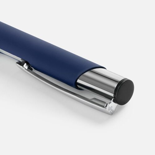 Ручка шариковая Keskus Soft Touch, темно-синяя 3