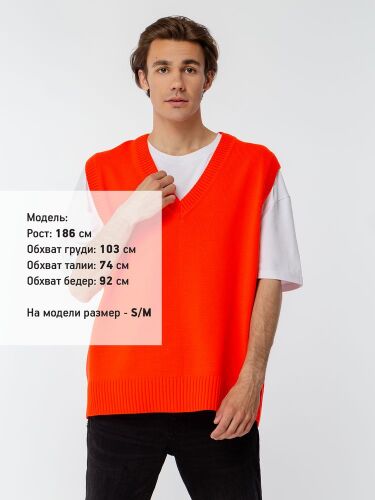 Жилет оверсайз унисекс Tad в сумке, красный, размер L/XL 14