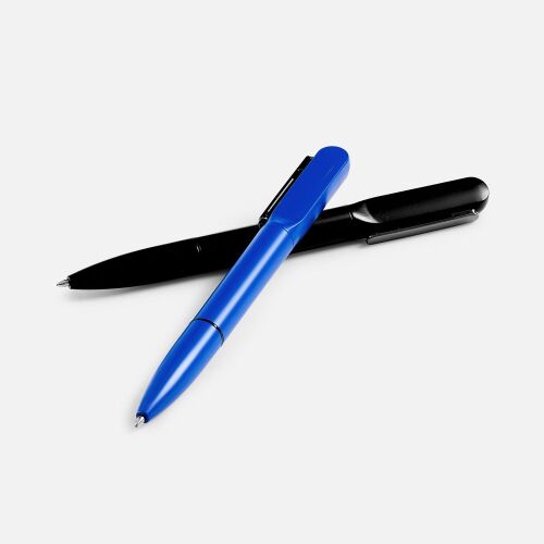 Ручка шариковая Lucenti с подсветкой логотипа, черная 6