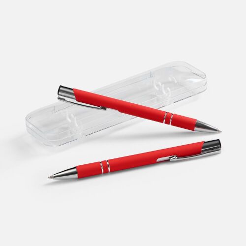 Набор из 2 ручек Keskus Soft Touch, красный 1