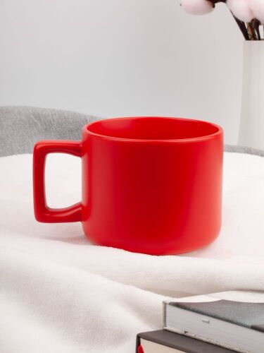 Чашка Jumbo в коробке матовая, красная 5