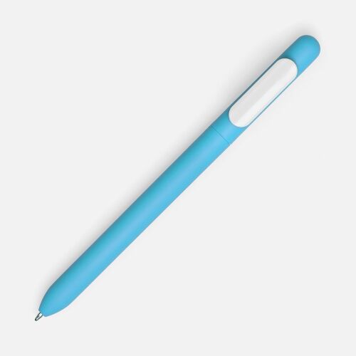 Ручка шариковая Swiper Soft Touch, голубая с белым 2 Ручка шариковая Swiper Soft Touch, голубая с белым 2