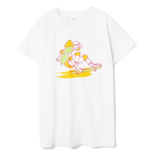 Футболка детская Skateboard, белая, 6 лет 1 Футболка детская Skateboard, белая, 6 лет 1