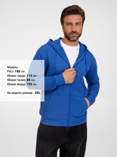 Толстовка унисекс Carter, ярко-синяя (royal), размер 3XL 3 Толстовка унисекс Carter, ярко-синяя (royal), размер 3XL 3