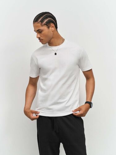 Футболка унисекс Cliff, светло-бежевая (неокрашенная), размер S 5