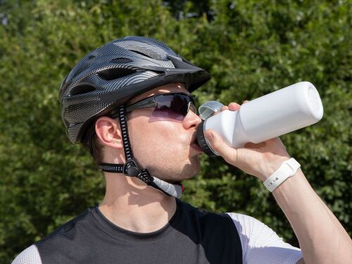 Бутылка для велосипеда Bikescape, белая с черным 7