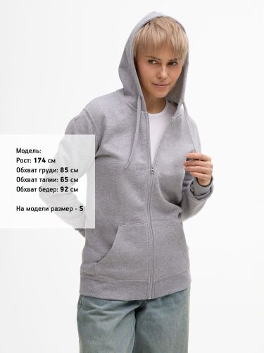 Толстовка унисекс Stone серый меланж, размер L 2