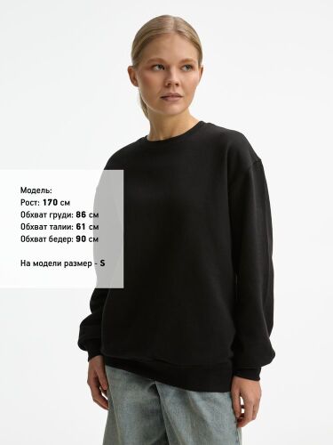 Свитшот унисекс Columbia, черный, размер XS 3