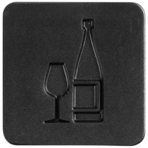 Шильдик на резинку Band, вино 1