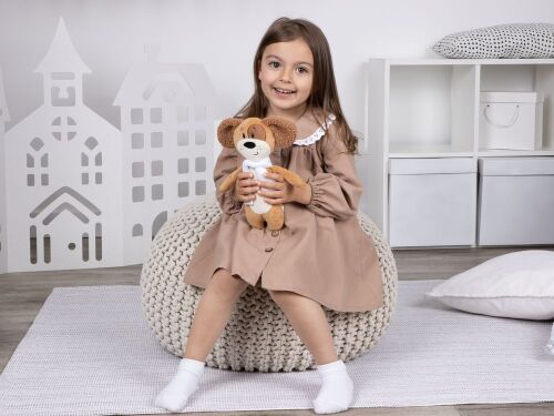 Мягкая игрушка Beastie Toys, собачка с белым шарфом 7 Мягкая игрушка Beastie Toys, собачка с белым шарфом 7