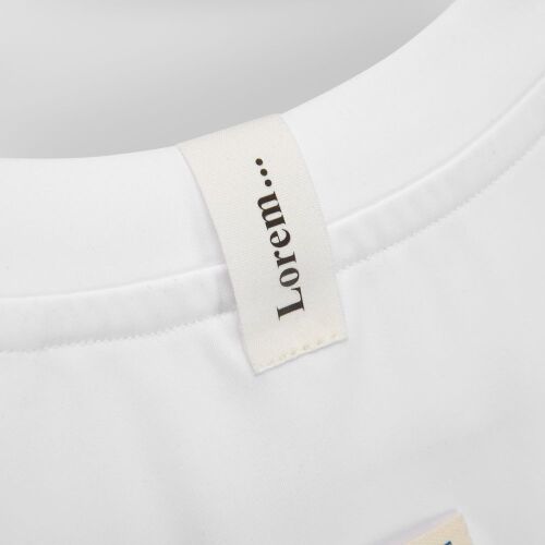 Лейбл хлопковый Doni, S, беленый 5