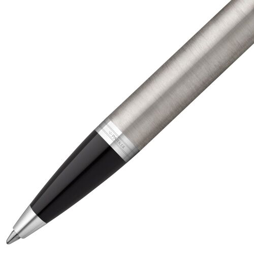 Ручка шариковая Parker IM Essential Stainless Steel CT, серебрис 3