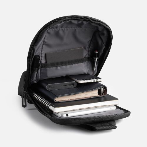 Рюкзак на одно плечо Solnex, черный 7