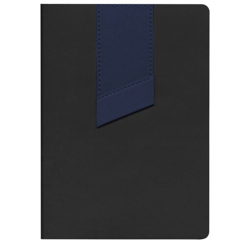 Ежедневник Bookmark, недатированный, черный с синим 2 Ежедневник Bookmark, недатированный, черный с синим 2
