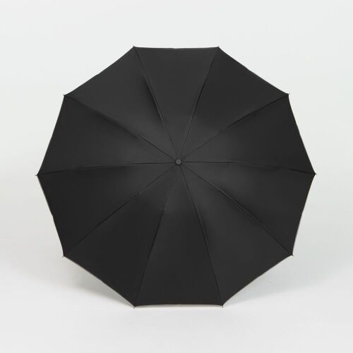 Зонт обратного сложения с ручкой-карабином Foldberry, черный 1