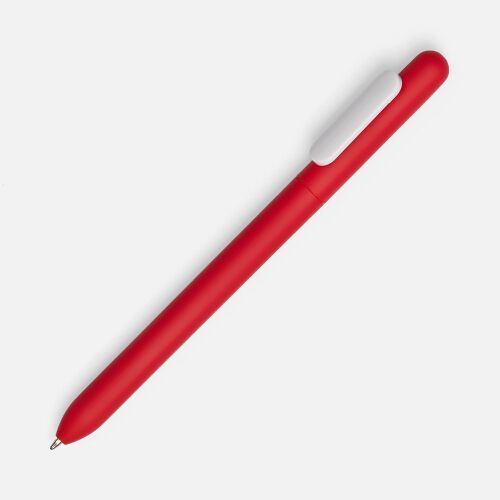 Ручка шариковая Swiper Soft Touch, красная с белым 1 Ручка шариковая Swiper Soft Touch, красная с белым 1
