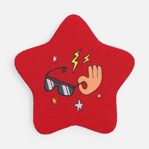 Наклейка тканевая Lunga Bial, M, красная 3