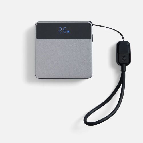 Внешний аккумулятор с беспроводной зарядкой Aura Power, серый 2 Внешний аккумулятор с беспроводной зарядкой Aura Power, серый 2