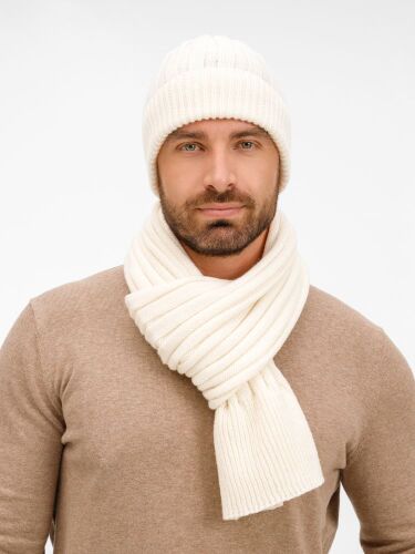 Шапка Bellish, белая (ванильная) 7