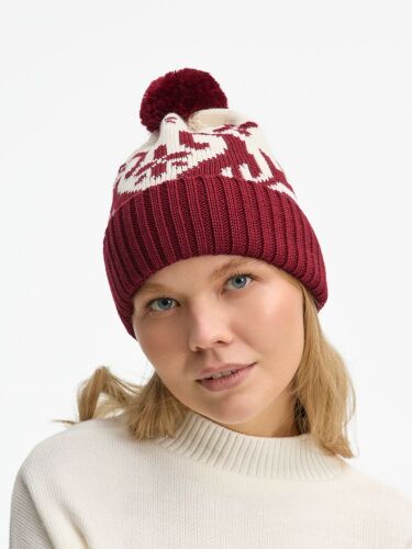 Шапка Wintertude, красная с белым 4