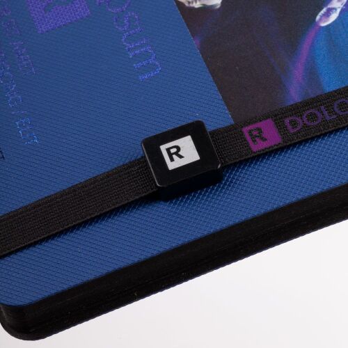 Квадратный шильдик на резинку Direct, черный 7