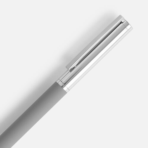 Ручка шариковая Eyeshot Soft Touch, серая 3