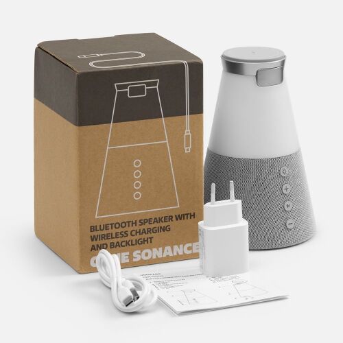 Bluetooth-колонка с беспроводной зарядкой и подсветкой Cone Sona 7 Bluetooth-колонка с беспроводной зарядкой и подсветкой Cone Sona 7