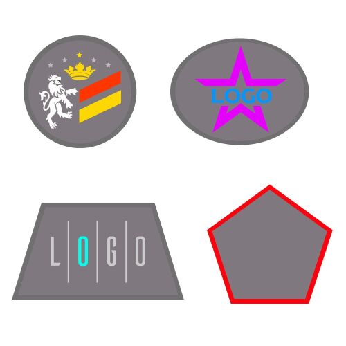 Шеврон из габардина Gabo L, серый 1