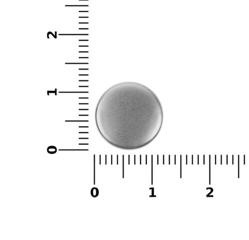 Кнопка Clavis, M, серебристая 1