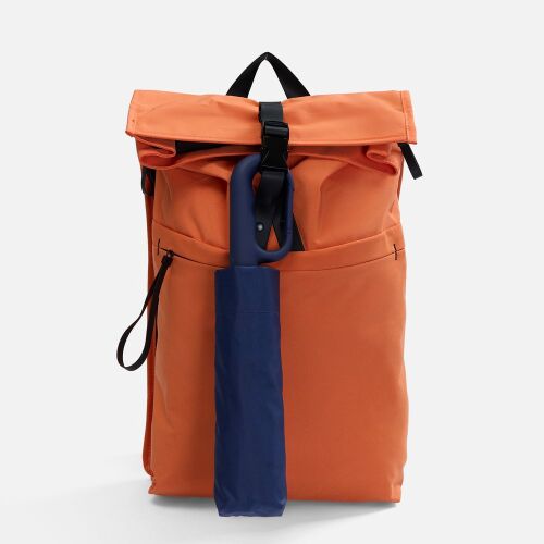 Зонт складной Skymate с УФ-защитой и ручкой-карабином, темно-син 6