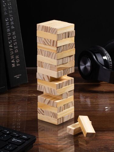 Игра «Деревянная башня мини», неокрашенная 4