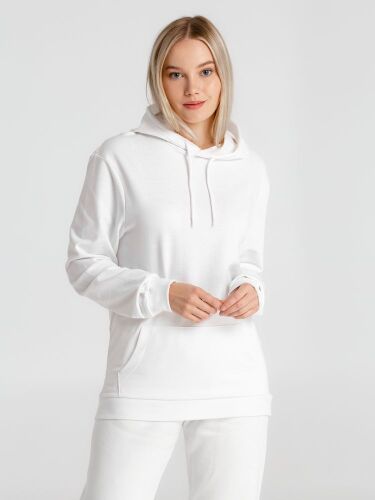 Толстовка с капюшоном унисекс Hoodie, белая, размер S 2