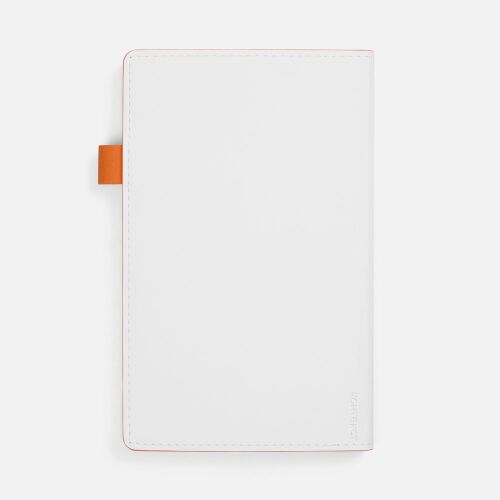Ежедневник White Shall, недатированный, бело-оранжевый 2