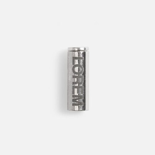 Наконечник для шнурка Nozzle, ver.2, серебристый (хром) 7