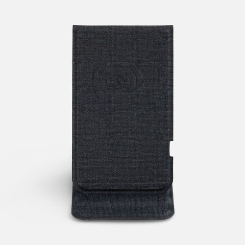 Подставка для смартфона с беспроводной зарядкой Kickstand, серая 2 Подставка для смартфона с беспроводной зарядкой Kickstand, серая 2