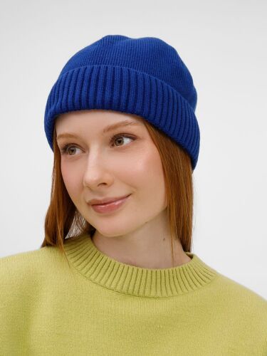 Шапка ComFleece, темно-синяя (кобальт) 5 Шапка ComFleece, темно-синяя (кобальт) 5