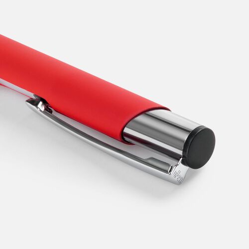 Ручка шариковая Keskus Soft Touch, красная 3