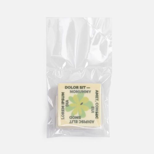 Печенье Dream White в белом шоколаде, квадрат 6