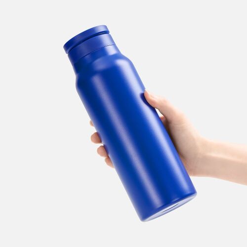 Термобутылка Magnus с магнитным держателем для телефона, синяя 4