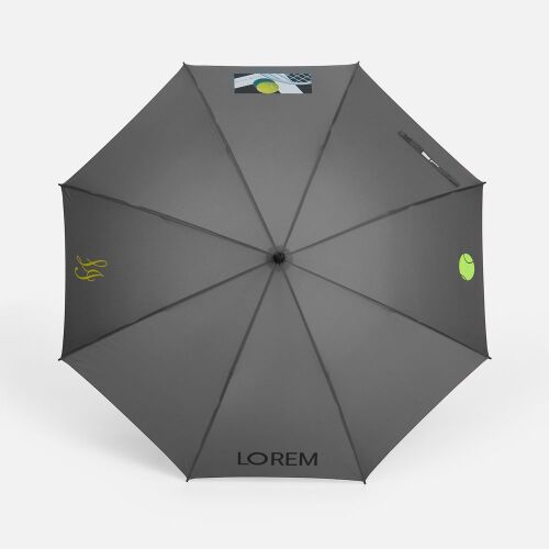 Зонт-трость Simple Golf, серый 6