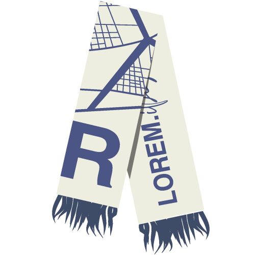 Шарф на заказ Tricksy Classic Fint, M, полушерсть 6