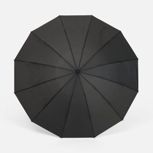 Зонт складной Skymate с УФ-защитой и ручкой-карабином, черный 2