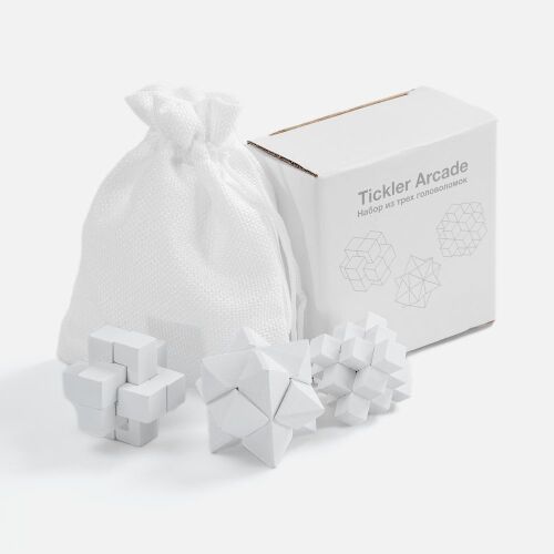 Набор из 3 головоломок Tickler Arcade, белый 7