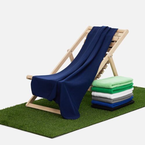 Флисовый плед Warm&Peace, синий 3