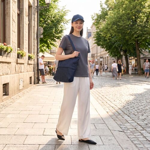 Сумка для покупок Denimate, темно-синяя 7