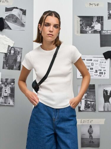 Футболка женская Sara, серый меланж, размер M 6